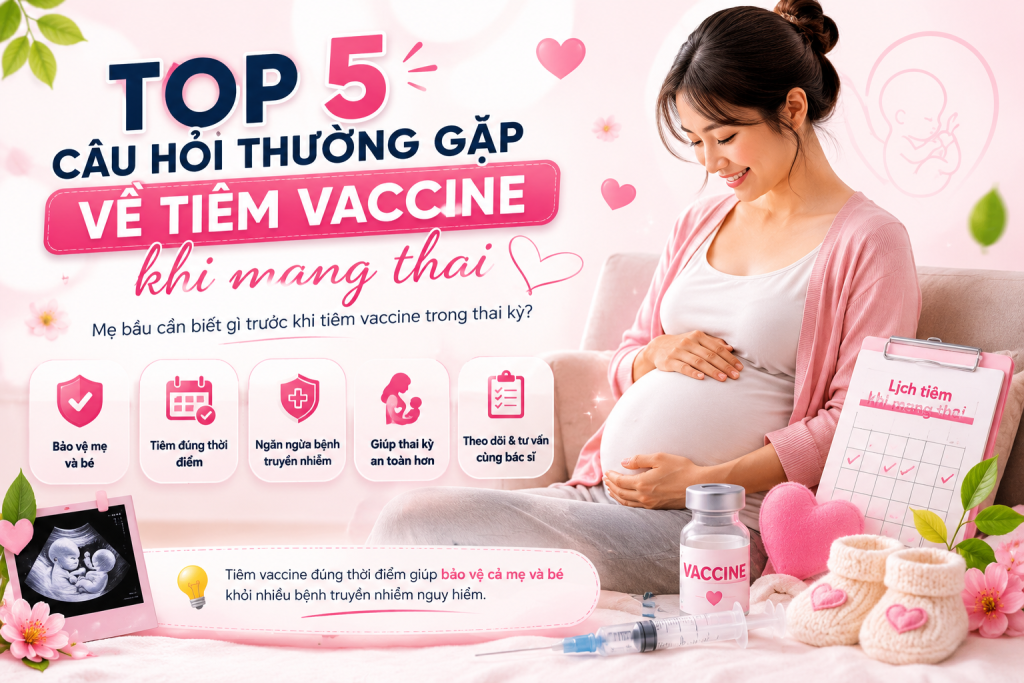5 câu hỏi thường gặp khi tiêm vaccine khi mang thai